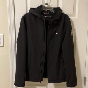 NWT Tommy Hilfiger men’s soft shell hoodie, S black
